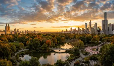Central Park’s crafted landscape in the heart of Manhattan