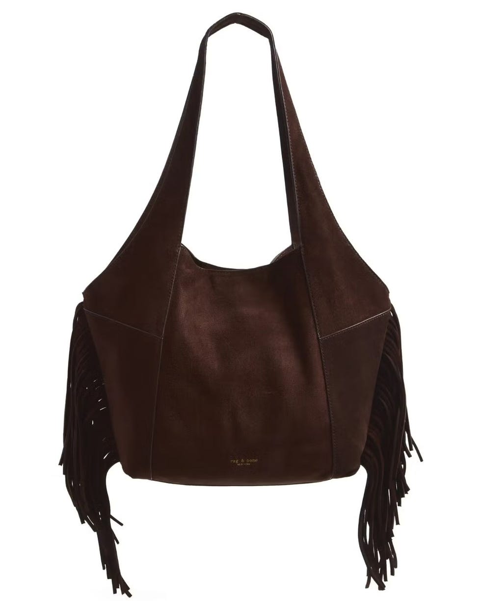 Brayton Fringe Suede Shopper