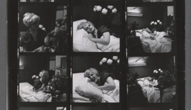 Peter Hujar, Candy Darling in room 1423, Cabrini Health Care Center, 1973. Job 587, 6 sheets; contact sheet, 11 × 8 ½ inches. © The Peter Hujar Archive/ Artists Rights Society (ARS). Courtesy Fraenkel Gallery, San Francisco and Ortuzar, New York.