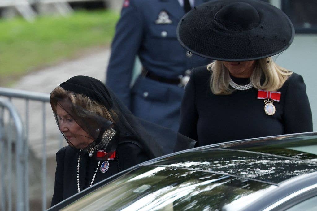 Queen Sonja of Norway and Queen Mette-Marit of Norway  