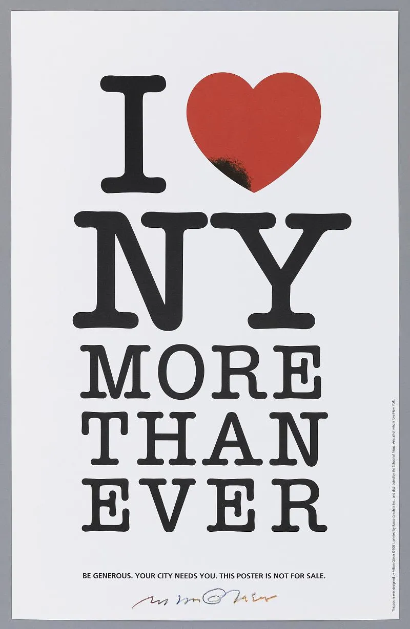 An "I ♥ NY More Than Ever" Milton Glaser poster