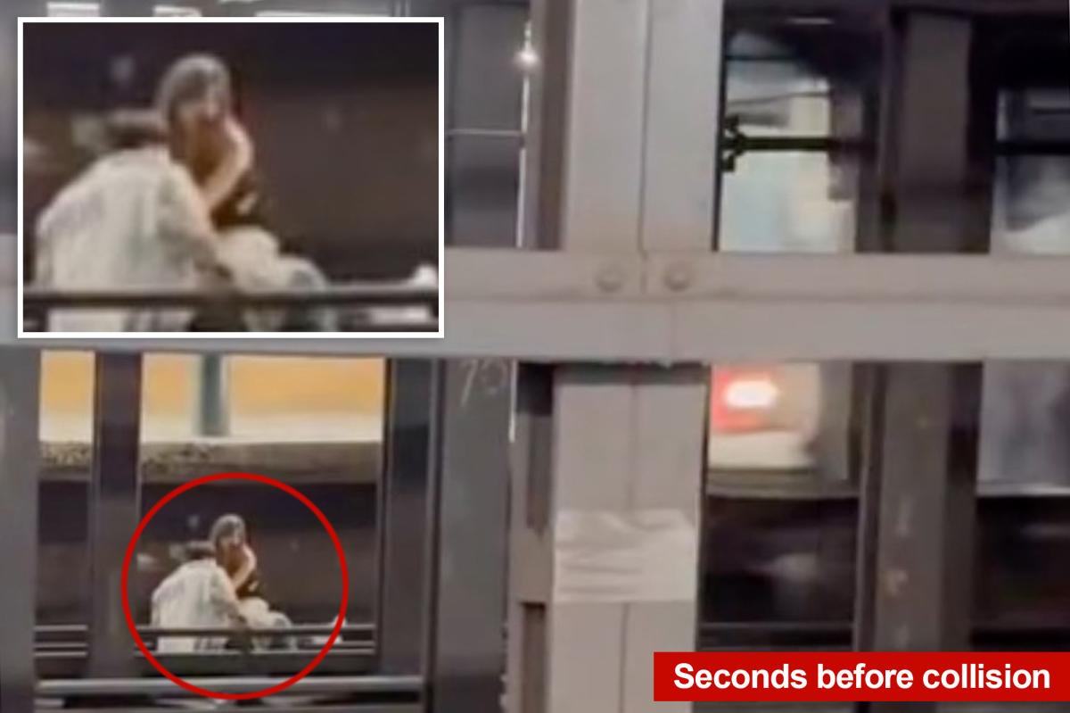Young man and woman caught on video sitting on NYC subway tracks before being fatally struck 
