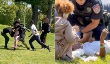 Disturbing video captures bloody Westchester college campus stabbing with 2 students injured