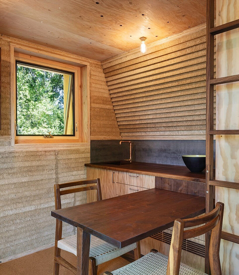 agricultural waste forms complete building system in new york house by LTL architects - 5