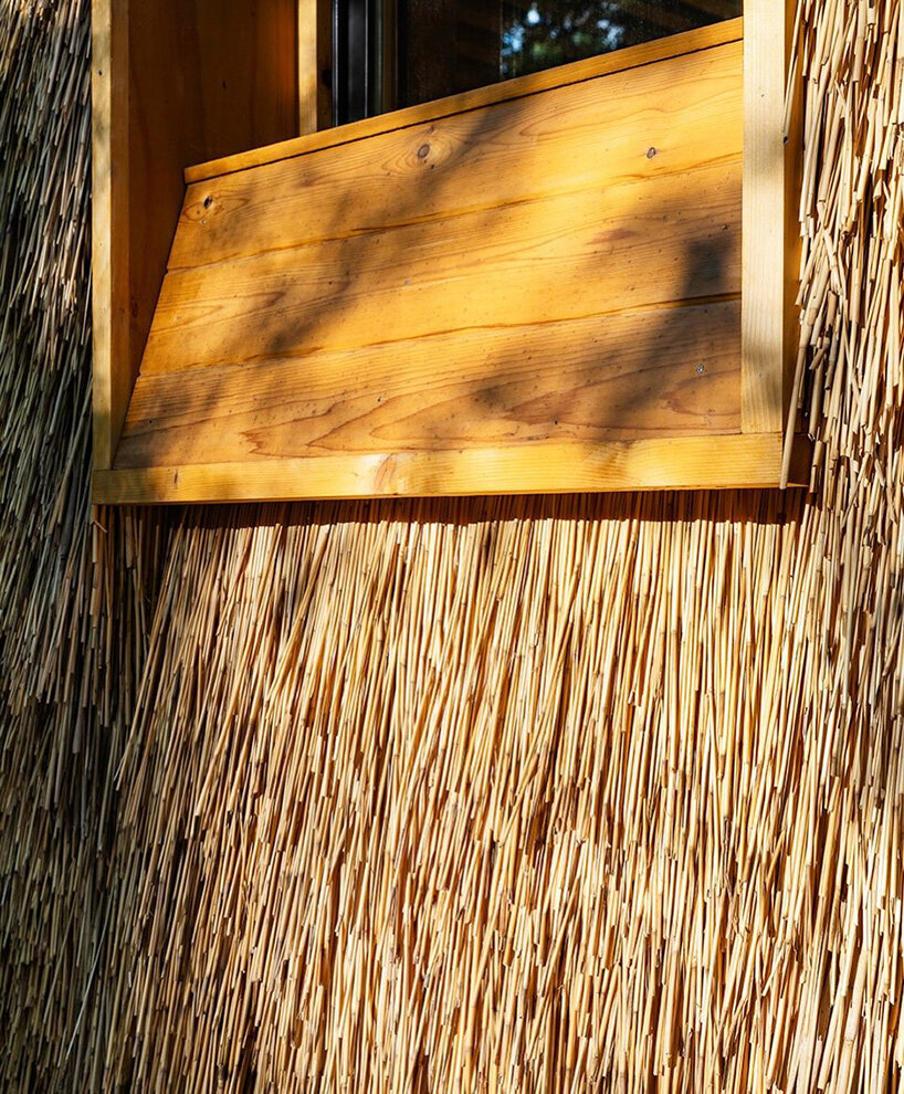 agricultural waste forms complete building system in new york house by LTL architects - 2