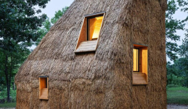agricultural waste forms LTL architects’ all straw house