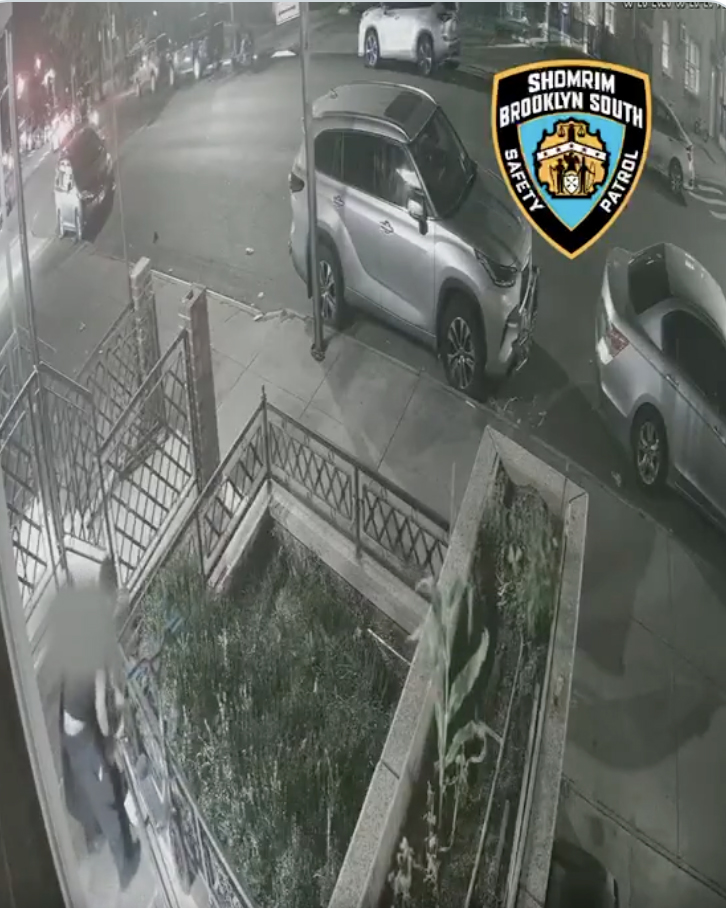 Surveillance footage of a man being beaten in Borough Park.