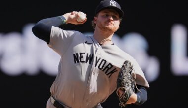 Clarke Schmidt kept out of Yankees loss after feeling biceps cramping