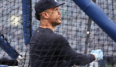 Giancarlo Stanton 'looks great' hitting off machine as Yankees roster decision looms