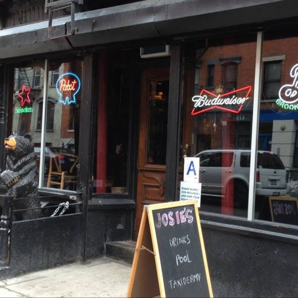 The exterior of Josie's Bar is seen at 520 E 6th St in New York, in 2015.