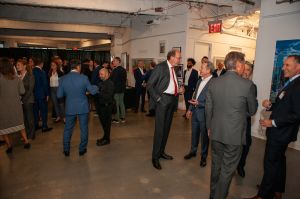 Attendees mingle at the Commercial Observer Power Gala at 7 World Trade Center.