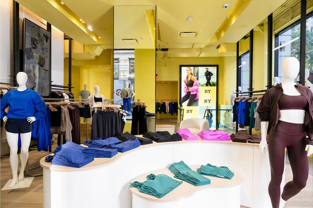Beyond Yoga pops-up in Manhattan.