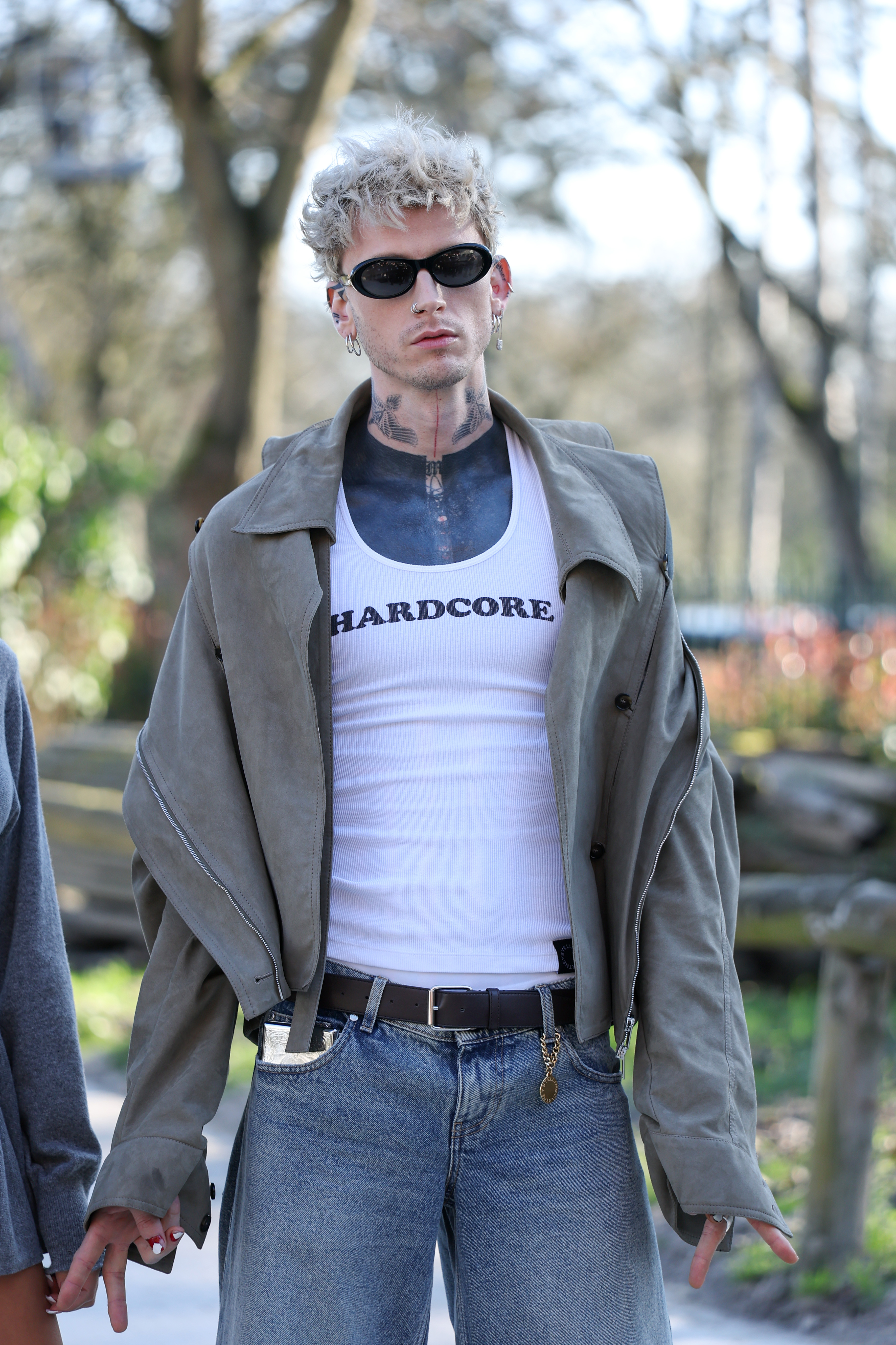 Machine Gun Kelly at the Stella McCartney Fall/Winter 2026-2027 show during Paris Fashion Week