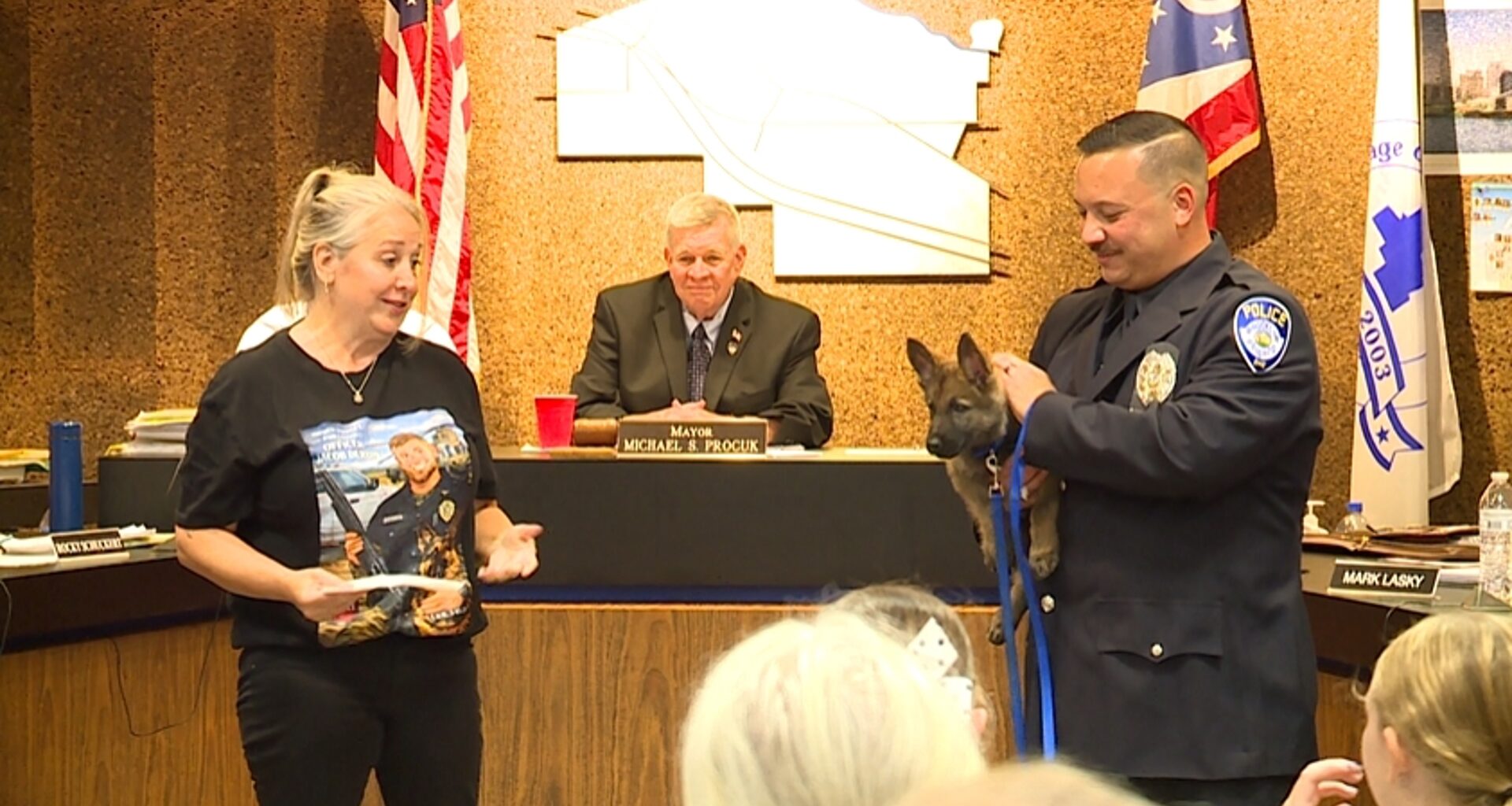 Brooklyn Heights swears in its first police K-9, named in honor of fallen Euclid Officer Jacob Derbin