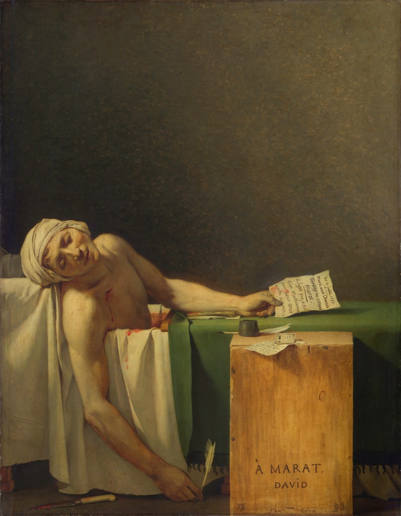 Painting of The Death of Marat.