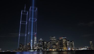 2,977 drones recreate Twin Towers in NYC skyline as part of 9/11 commemorations