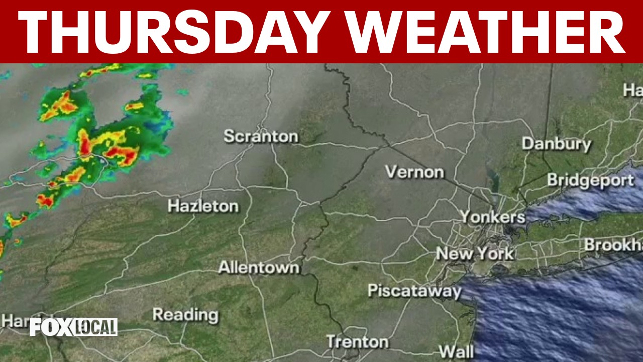NYC weather: Warm and humid Thursday with afternoon showers expected