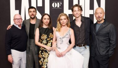 Florence Pugh, Christopher Abbott, Mike Faist, & More Promote New Netflix Series 'East of Eden' in NYC | Just Jared