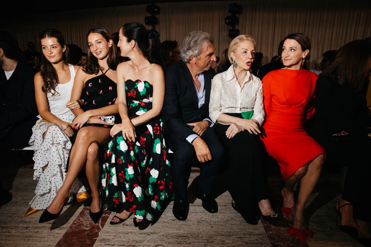 Olimpia Baeez, Patricia Herrera Lansing, Carolina Herrera and Emilie Rubinfeld at the Carolina Herrera fashion show