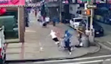 90-year-old NYC woman attacked with crib full of trash in shocking video