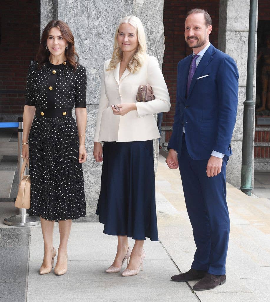 Queen Mary, Queen Mette-Marit and King Haakon attend the opening of a Conference on Green And Sustainable Cities at Oslo Town Hall on June 10, 2022 