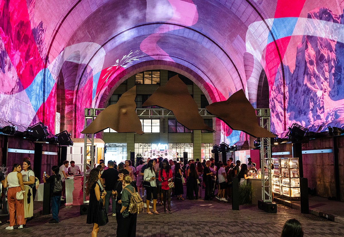 Evian Celebrates its 200th Anniversary Under a Bridge in Brooklyn