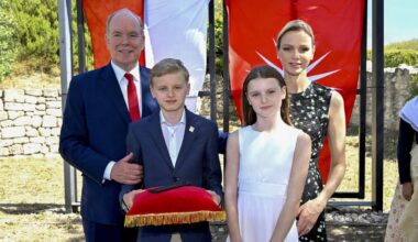 Princess Charlene Channels Queen Letizia in Elegant Black Dress