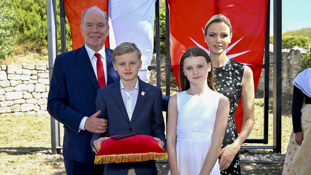 Princess Charlene Channels Queen Letizia in Elegant Black Dress