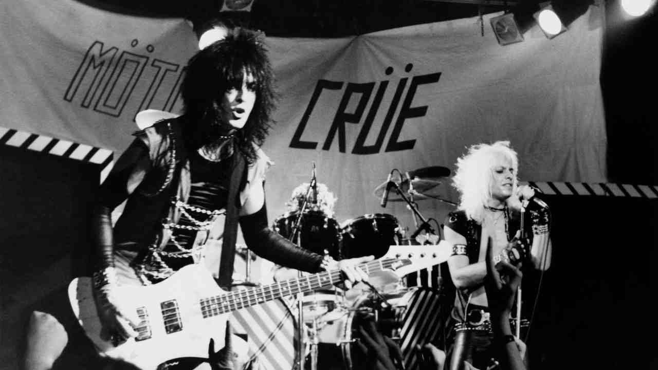 Motley Crue posing for a photograph in 1981