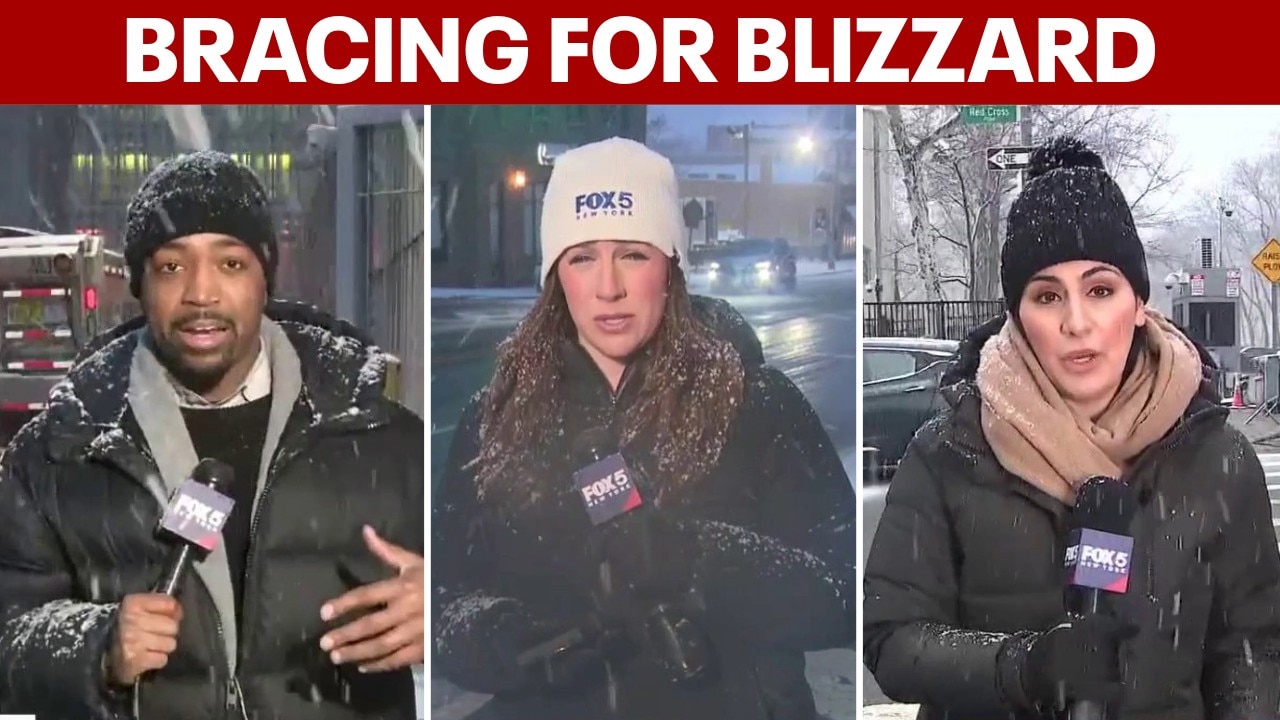 What snow looks like throughout NYC area ahead of blizzard