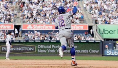 Lindor hits leadoff homer, grand slam as Mets pound Gerrit Cole, rout Yankees 12-2