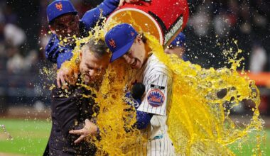 Benge breaks Mets rookie hits record held by Alonso in New York's 10-3 win over Phillies