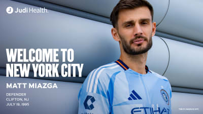 New York City FC Signs Defender Matt Miazga