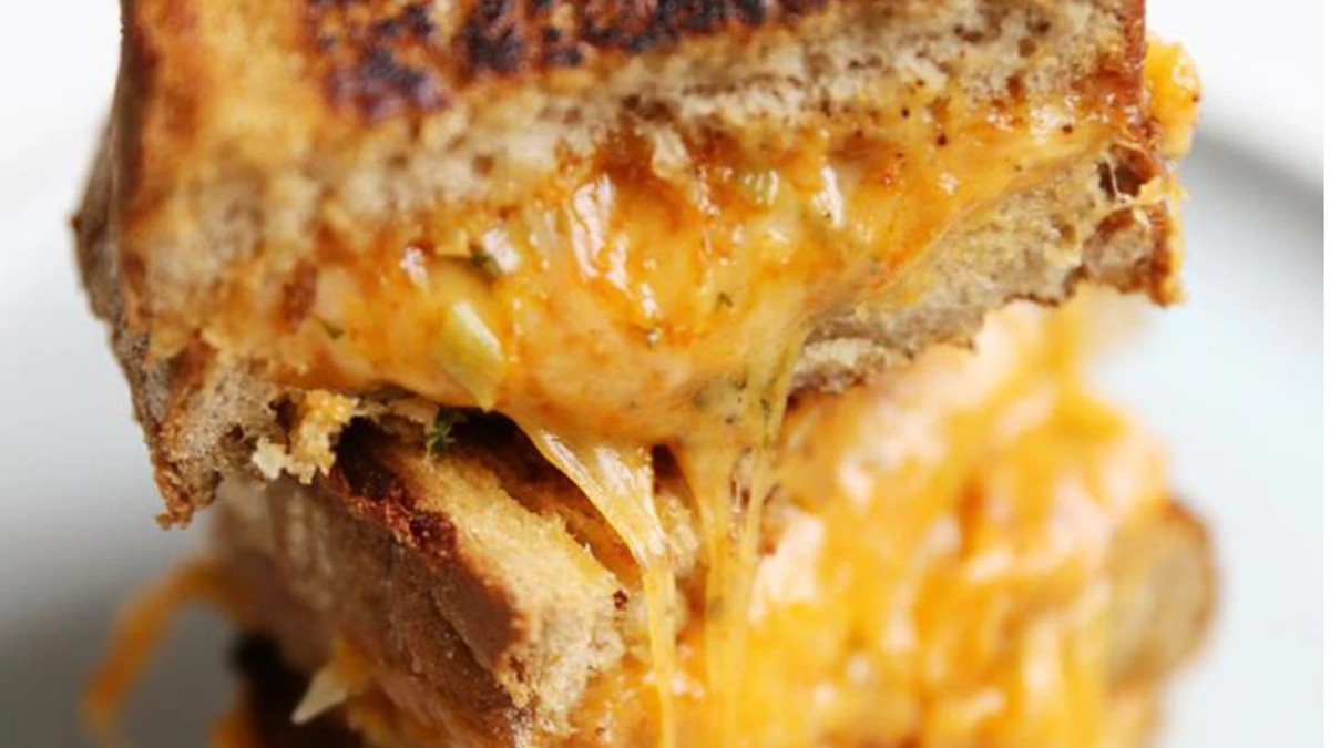 A truly unique grilled cheese sandwich option.