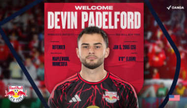 Red Bull New York Acquires Defender Devin Padelford via Loan from Minnesota United FC