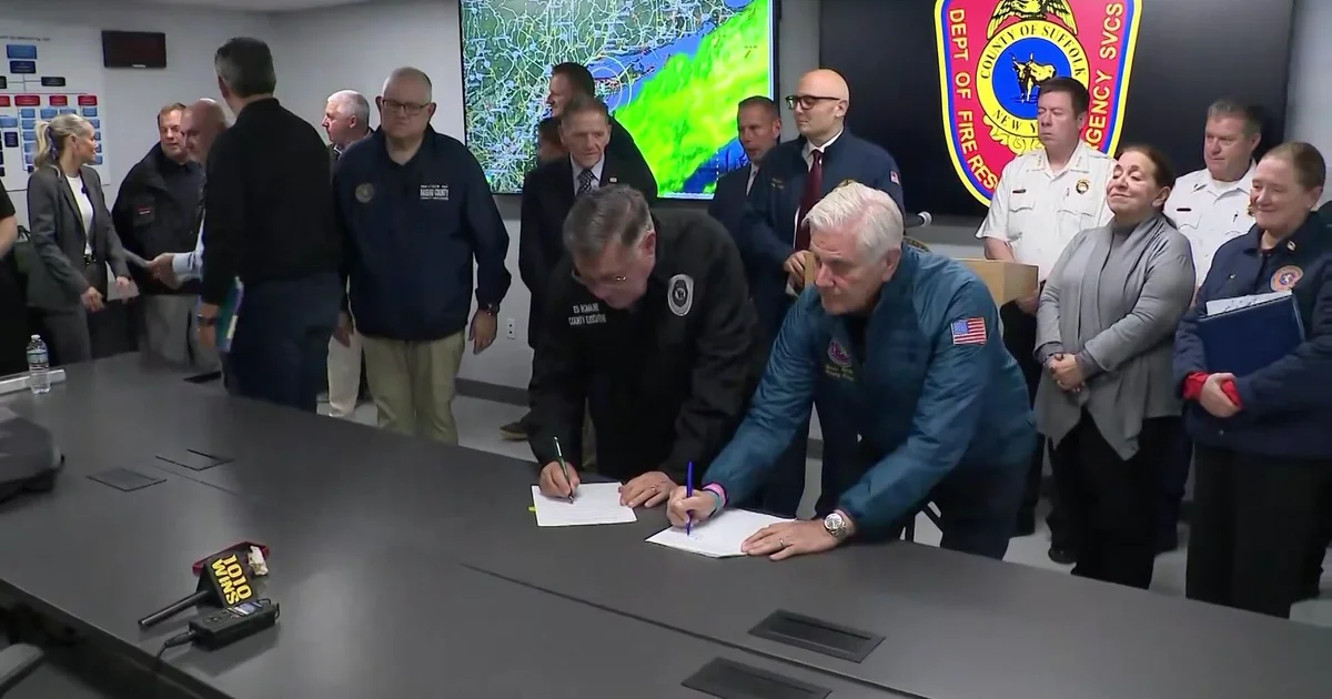 Long Island under state of emergency as nor'easter bears down