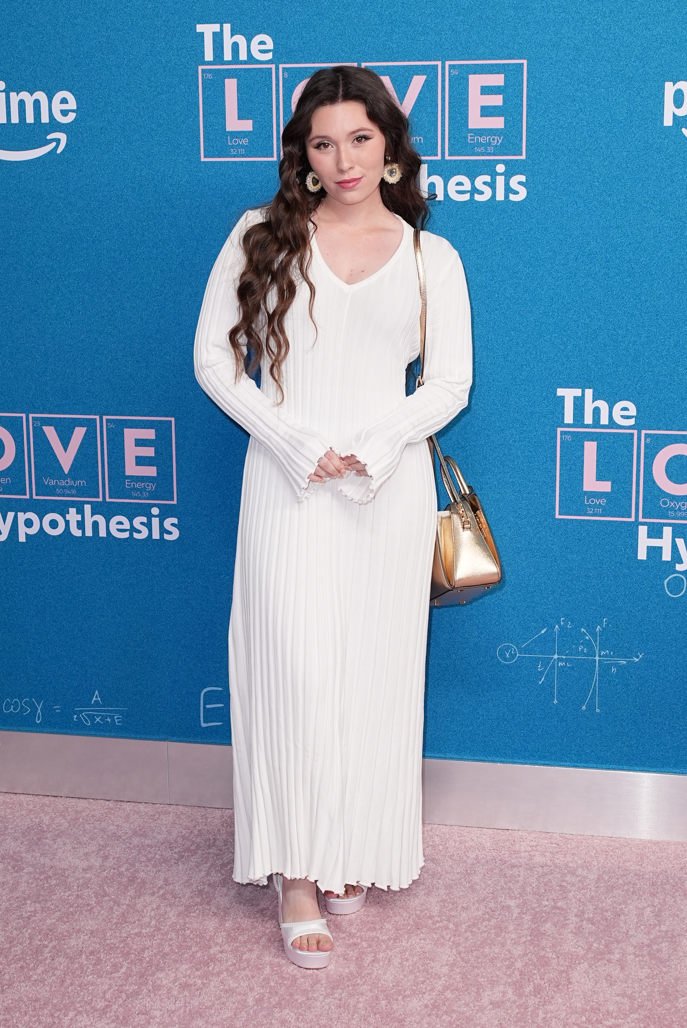 Haley Grace poses at "The Love Hypothesis" New York Premiere.