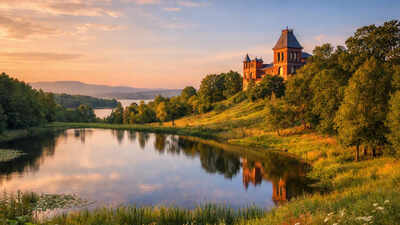 Over 20 years, a New York painter hand-dug a lake and planted thousands of native trees; the private landscape survives as Olana State Historic Site