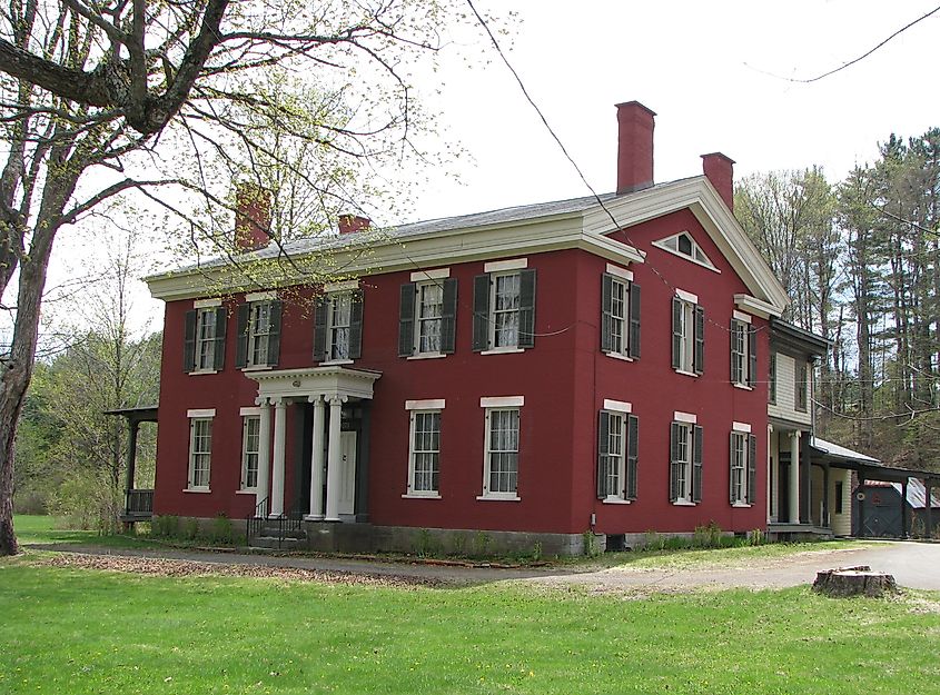 A historic home in the town of Elizabethtown, New York