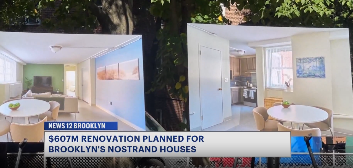 News 12 | Brooklyn | Nycha Complex Nostrand Houses Secures 607m For Total Gut Renovations