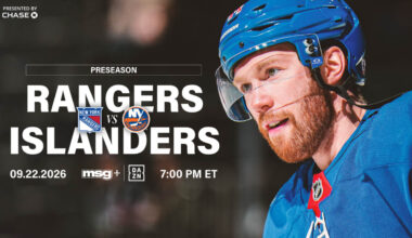 Rangers vs. Islanders: Pregame Notes