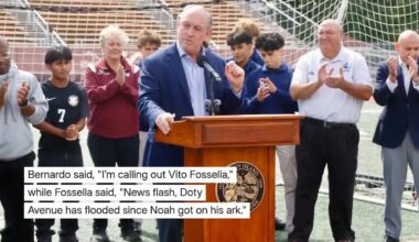 Staten Island Resident and BP Fossella Beef on Social Media Over Street Flooded by Nor’easter
