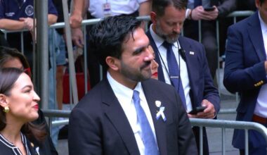 New video shows interaction between NYC Mayor Mamdani and AOC at 9/11 ceremony after the moment sparked debate