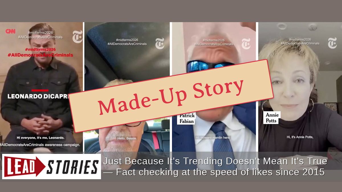 Fact Check: FAKE New York Times Videos Of Leonardo DiCaprio, Eric Braeden, Other Celebs, Falsely Claim They Support 'All Democrats Are Criminals'
