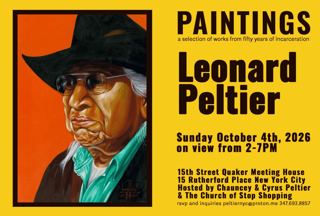 Leonard Peltier’s Artwork to Be Featured at New York City Exhibition