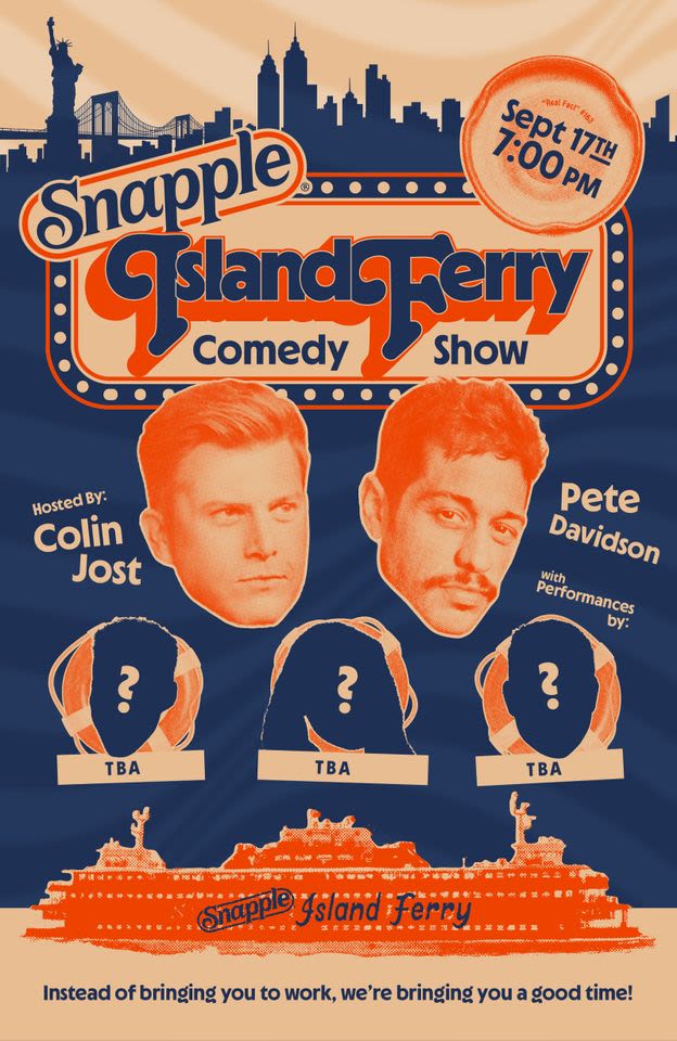Pete Davidson and Colin Jost Will Host a Free, One-Night Only Comedy Show on Their Staten Island Ferry