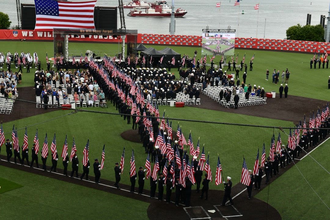 FDNY World Trade Center Memorial Service on Staten Island Marks 25 Years Since 9/11