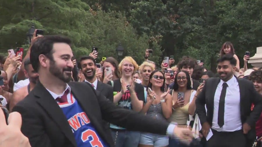Zohran Mamdani lookalike contest in Manhattan