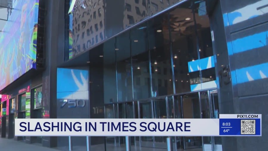 Man slashed in the face and torso in Times Square, police say