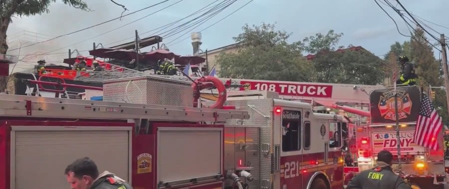 Firefighter injured while battling fire that destroyed beloved Brooklyn restaurant
